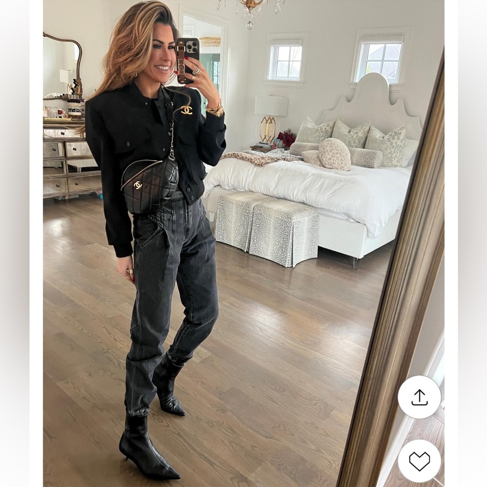 Retrofete Black High Rise Women Jeans